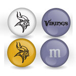 Minnesota Vikings Custom Printed NFL M&M's With Team Logo