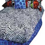 "Hugger" Comforter - Zebra Print