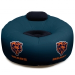 Chicago Bears NFL Vinyl Inflatable Chair w/ faux suede cushions