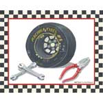 Race Car Gear II - Contemporary mount print with beveled edge