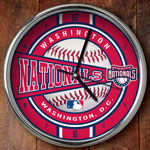Washington Nationals MLB 12" Chrome Wall Clock