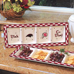 Utah Utes NCAA College Gameday Ceramic Relish Tray