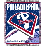 Philadelphia Phillies MLB 48"x 60" Triple Woven Jacquard Throw
