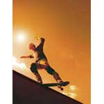 Skate Boarder II - Contemporary mount print with beveled edge