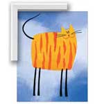 Chloe the Cat - Contemporary mount print with beveled edge