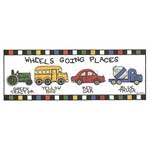 Wheels Going Places - Contemporary mount print with beveled edge