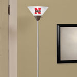 Nebraska Huskers NCAA College Torchiere Floor Lamp