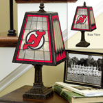 New Jersey Devils NHL Art Glass Table Lamp