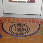 San Francisco 49ers NFL Half Moon Outdoor Door Mat