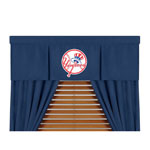 New York Yankees MLB Microsuede Window Valance