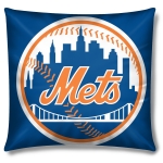 New York Mets MLB 16" Embroidered Plush Pillow with Applique