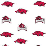 Arkansas Razorbacks Crib Bumpers - White