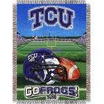 Texas Christian University TCU Horned Frogs NCAA College "Home Field Advantage" 48"x 60" Tapestry Throw