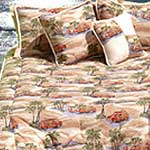 Surf Spot Tan Woodie King Comforter