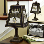 Wake Forest Demon Deacons NCAA College Art Glass Table Lamp