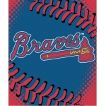Atlanta Braves MLB "Tie Dye" 60" x 80" Super Plush Throw