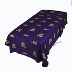 Louisiana State Tigers 100% Cotton Sateen Full Sheet Set - Purple