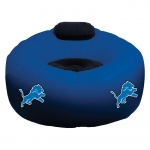 Detroit Lions NFL Vinyl Inflatable Chair w/ faux suede cushions