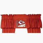 Kansas City Chiefs Locker Room Window Valance