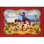 Ride 'Em Printed Rug (39" x 58")