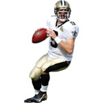 Drew Brees Fathead NFL Wall Graphic