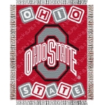 Ohio State Buckeyes NCAA College Baby 36" x 46" Triple Woven Jacquard Throw