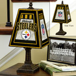 Pittsburgh Steelers NFL Art Glass Table Lamp