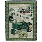 John Deere Antique Throw Blanket