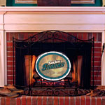 San Jose Sharks NHL Stained Glass Fireplace Screen