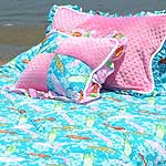 Surf City Turquoise Surf California King Comforter