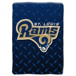 St. Louis Rams NFL "Diamond Plate" 60' x 80" Raschel Throw