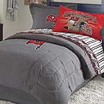 Tampa Bay Buccaneers NFL Team Denim Twin Comforter / Sheet Set