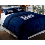 New England Patriots NFL Twin Chenille Embroidered Comforter Set with 2 Shams 64" x 86"