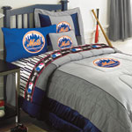 New York Mets Mlb Authentic Team Jersey Bedding Queen Comforter