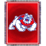 Fresno State Bulldogs NCAA College "Focus" 48" x 60" Triple Woven Jacquard Throw