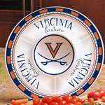 Virginia Cavaliers Cavs NCAA College 14" Ceramic Chip and Dip Tray