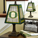 Oregon Ducks NCAA College Art Glass Table Lamp