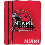 Miami RedHawks College "Jersey" 50" x 60" Raschel Throw