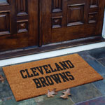 Cleveland Browns NFL Rectangular Outdoor Flocked Door Mat