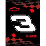 #3 Dale Earnhardt Sr. 60" x 80" Winner's Circle Collection Blanket / Throw