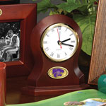 Kansas State Wildcats NCAA College Brown Desk Clock