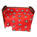 Georgia Bulldogs Crib Bed in a Bag - Red