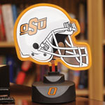 Oklahoma State Cowboys NCAA College Neon Helmet Table Lamp