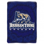 Brigham Young Cougars College "Tie Dye" 60" x 80" Super Plush Throw