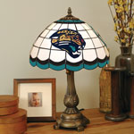 Jacksonville Jaguars NFL Stained Glass Tiffany Table Lamp