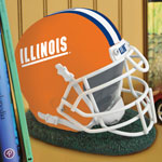 Illinois Illini NCAA College Helmet Bank