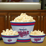 Minnesota Twins MLB Melamine 3 Bowl Serving Set