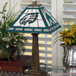 Philadelphia Eagles NFL Stained Glass Mission Style Table Lamp