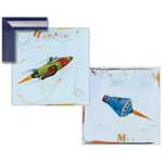 Rocket Ship COLLECTION (2-pcs) - Framed Canvas