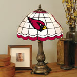 Arizona Cardinals NFL Stained Glass Tiffany Table Lamp